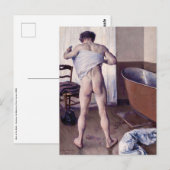 Gustave Caillebotte - Man at his Bath ポストカード (正面/裏面)