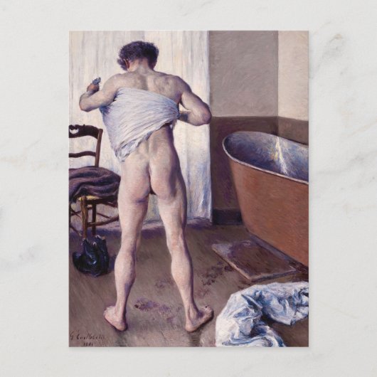 Gustave Caillebotte - Man at his Bath ポストカード (正面)
