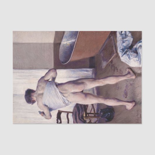 Gustave Caillebotte - Man at his Bath 薄葉紙 (正面)