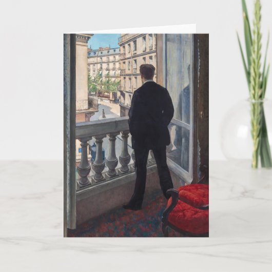 Gustave Caillebotte - Man at the Window カード (正面)