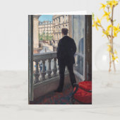 Gustave Caillebotte - Man at the Window カード (黄色い花)