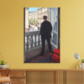 Gustave Caillebotte - Man at the Window キャンバスプリント (インサイチュ (リビング))