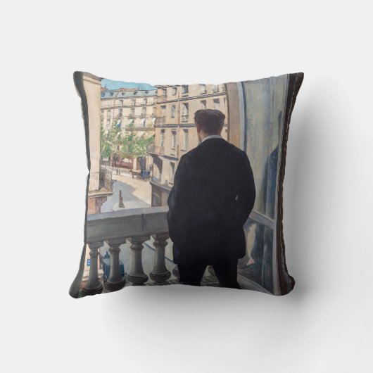 Gustave Caillebotte - Man at the Window クッション (裏面)