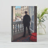 Gustave Caillebotte - Man at the Window サンキューカード (スタンド正面)