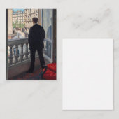 Gustave Caillebotte - Man at the Window ノートカード (正面/裏面)