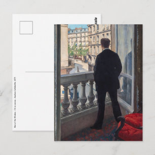 Gustave Caillebotte - Man at the Window ポストカード