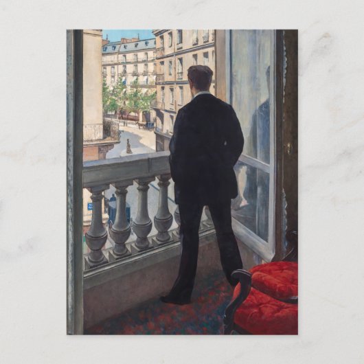 Gustave Caillebotte - Man at the Window ポストカード (正面)