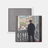 Gustave Caillebotte - Man at the Window マグネット (正面/裏面)