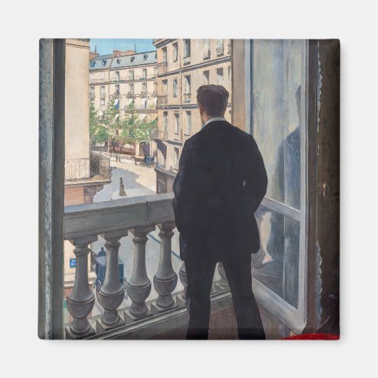 Gustave Caillebotte - Man at the Window マグネット (正面)