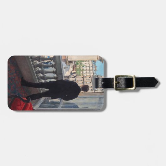Gustave Caillebotte - Man at the Window ラゲッジタグ (正面横)