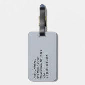 Gustave Caillebotte - Man at the Window ラゲッジタグ (裏面縦)