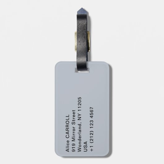 Gustave Caillebotte - Man at the Window ラゲッジタグ (裏面縦)