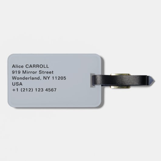 Gustave Caillebotte - Man at the Window ラゲッジタグ (裏面横)