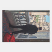 Gustave Caillebotte - Man at the Window ラッピングペーパーシート (正面2)