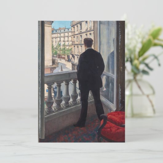 Gustave Caillebotte - Man at the Window 招待状 (スタンド正面)