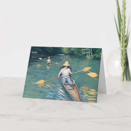 Gustave Caillebotte - Skiffs on the Yerres カード (正面)