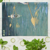 Gustave Caillebotte - Skiffs on the Yerres キッチンタオル (折り畳み)