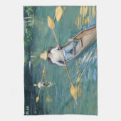 Gustave Caillebotte - Skiffs on the Yerres キッチンタオル (縦)
