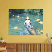 Gustave Caillebotte - Skiffs on the Yerres キャンバスプリント (インサイチュ (リビング))