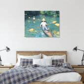 Gustave Caillebotte - Skiffs on the Yerres キャンバスプリント (インサイチュ (寝室))