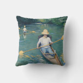 Gustave Caillebotte - Skiffs on the Yerres クッション (裏面)
