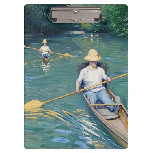 Gustave Caillebotte - Skiffs on the Yerres クリップボード (正面)