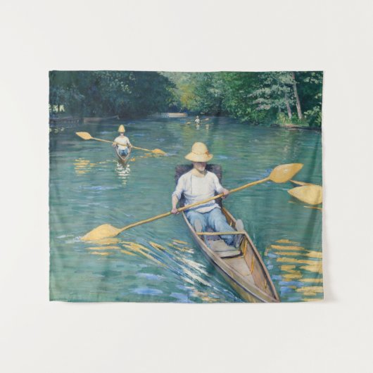 Gustave Caillebotte - Skiffs on the Yerres タペストリー (正面(横))
