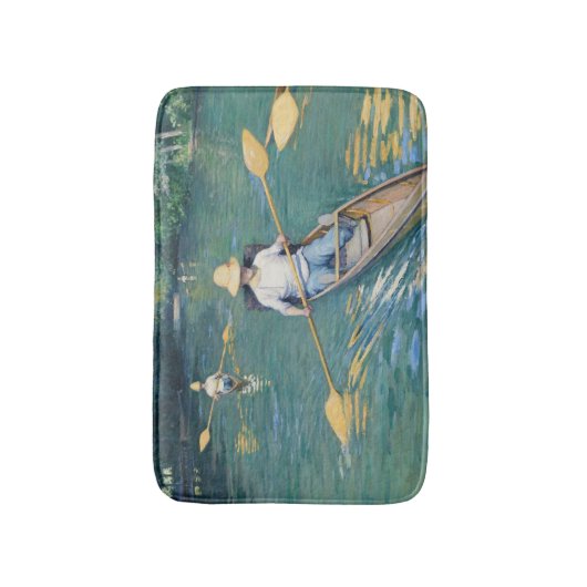 Gustave Caillebotte - Skiffs on the Yerres バスマット (正面縦)