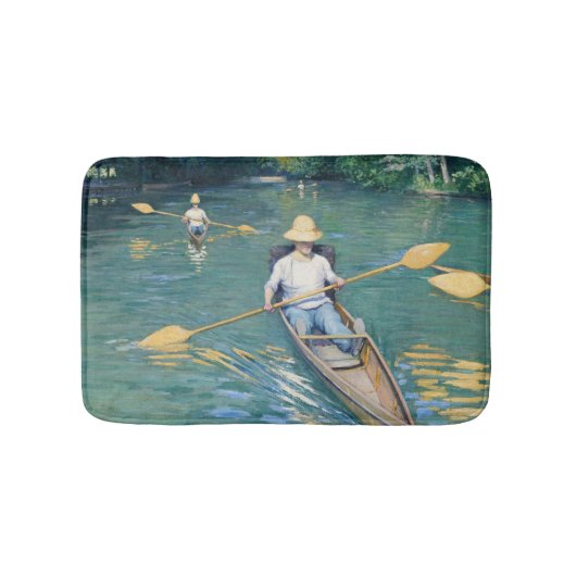 Gustave Caillebotte - Skiffs on the Yerres バスマット (正面)