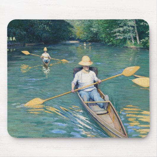 Gustave Caillebotte - Skiffs on the Yerres マウスパッド (正面)