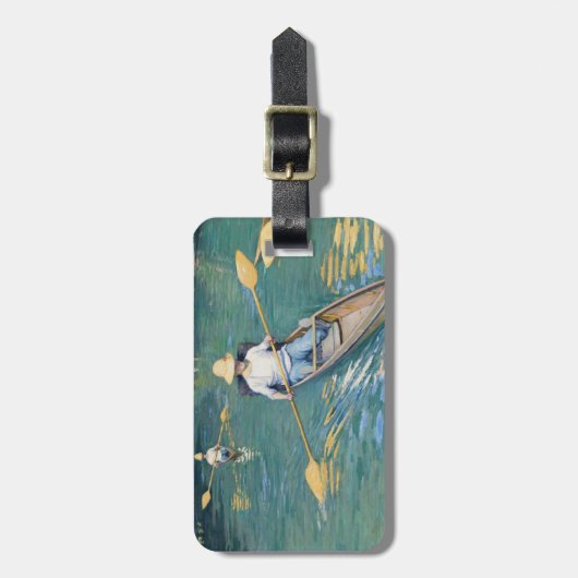 Gustave Caillebotte - Skiffs on the Yerres ラゲッジタグ (正面縦)