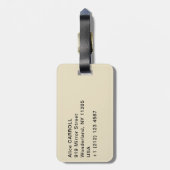 Gustave Caillebotte - Skiffs on the Yerres ラゲッジタグ (裏面縦)