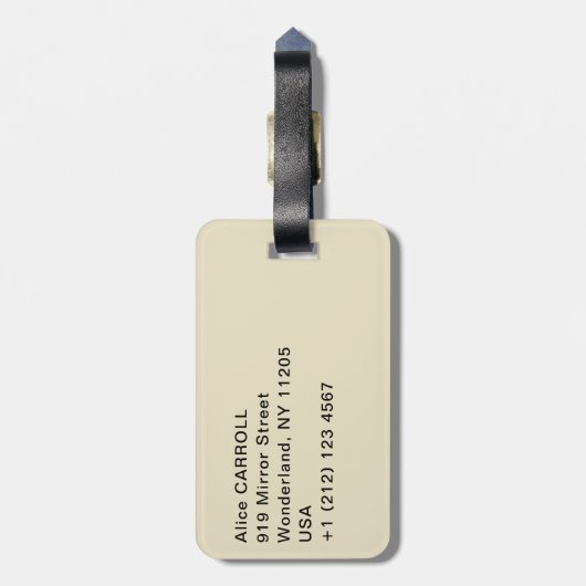 Gustave Caillebotte - Skiffs on the Yerres ラゲッジタグ (裏面縦)