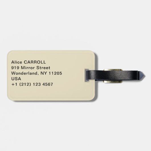 Gustave Caillebotte - Skiffs on the Yerres ラゲッジタグ (裏面横)