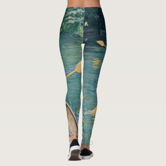 Gustave Caillebotte - Skiffs on the Yerres レギンス (裏面)