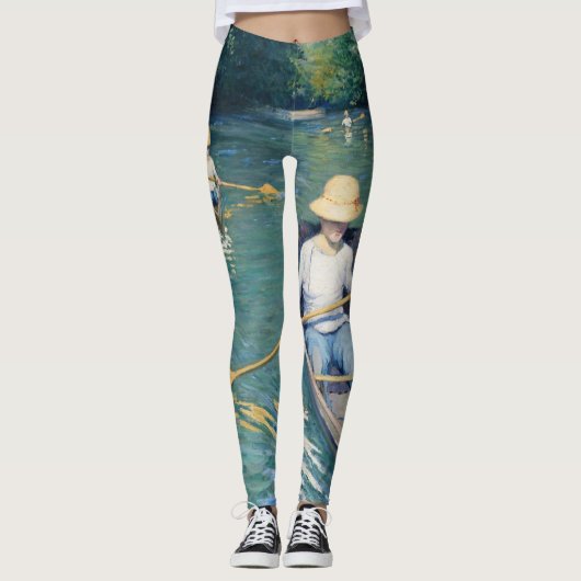 Gustave Caillebotte - Skiffs on the Yerres レギンス (正面)