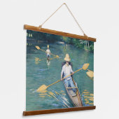Gustave Caillebotte - Skiffs on the Yerres 吊り下げ型タペストリー (傾斜あり)
