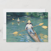 Gustave Caillebotte - Skiffs on the Yerres 招待状 (正面)