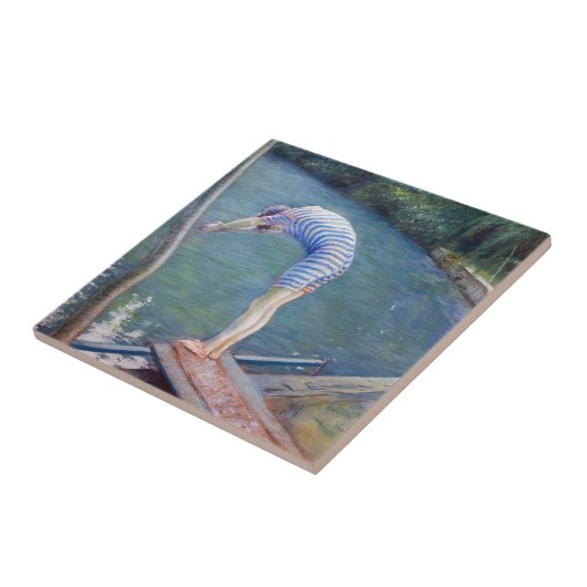 Gustave Caillebotte - The Bather / The Diver タイル (側面)