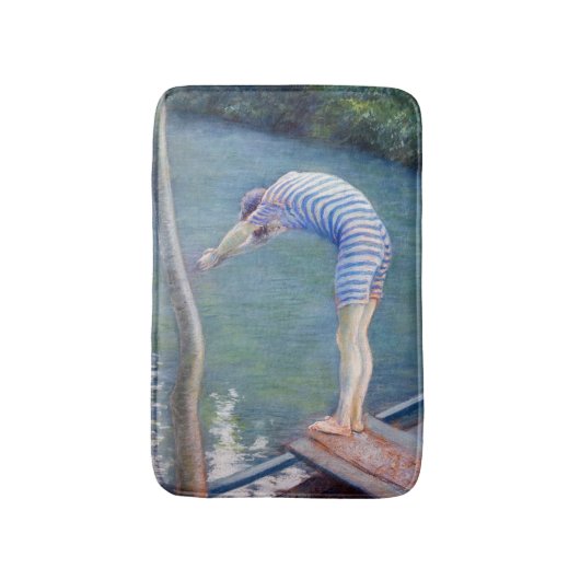Gustave Caillebotte - The Bather / The Diver バスマット (正面縦)