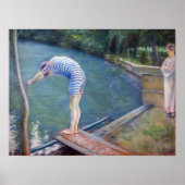 Gustave Caillebotte - The Bather / The Diver ポスター (正面)