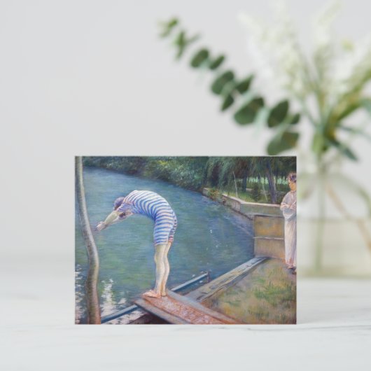 Gustave Caillebotte - The Bather / The Diver ポストカード (スタンド正面)
