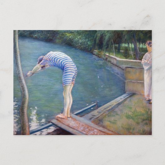 Gustave Caillebotte - The Bather / The Diver ポストカード (正面)