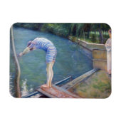 Gustave Caillebotte - The Bather / The Diver マグネット (横)