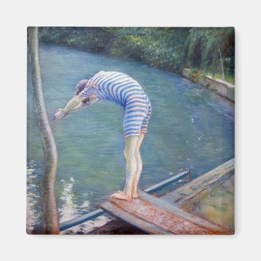 Gustave Caillebotte - The Bather / The Diver マグネット (正面)