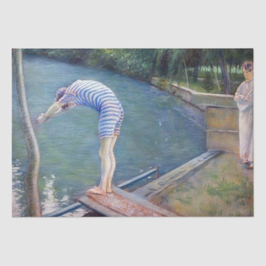 Gustave Caillebotte - The Bather / The Diver 薄葉紙 (正面)
