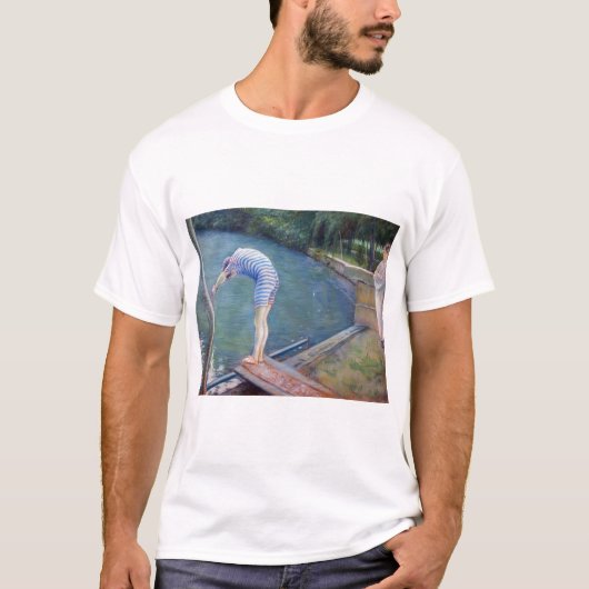 Gustave Caillebotte - The Bather / The Diver Tシャツ (正面)