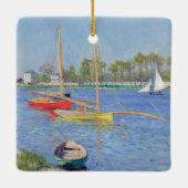 Gustave Caillebotte - The Seine at Argenteuil セラミックオーナメント (裏面)