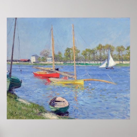 Gustave Caillebotte - The Seine at Argenteuil ポスター (正面)