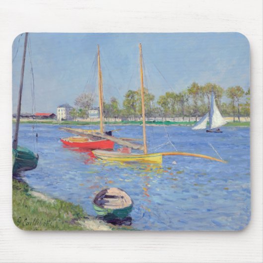 Gustave Caillebotte - The Seine at Argenteuil マウスパッド (正面)